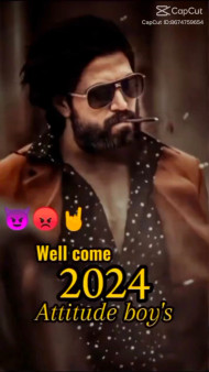 KGF Welcome 2024 Attitude Boy Capcut Template Link